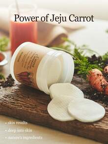 SKINFOOD Carrot Soothing Hydrating Cotton Pads | Instant Soothing Hydration | Calms Redness, Revitalizes Skin - Carrot Carotene Calming Water Pad - View 6