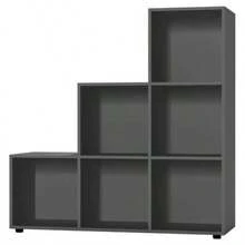 6-Cube Step Shelving Unit - Grey - View 4