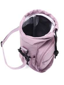 1 PIEZA Bolsa personalizada ajustable para botella de agua con correa para el hombro, funda aislante protectora, portabotellas cruzado, con bolsillo para teléfono, mochila con múltiples agujeros para botellas, portabotellas de bolsillo portátil para exteriores y casual, soporte para teléfono y organizador, ligero para fitness, viajes, senderismo, uso diario - regalo ideal para entusiastas de actividades al aire libre, organizador de viaje compacto, material duradero, perfecto para un estilo de vida activo. - Multicolor - Ver 5