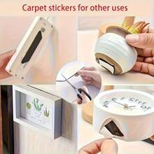 12 PCS Non-Slip Gripper Pads, Reusable Washable Anti-Slip Mat, Strong Adhesion To Prevent Sliding & Curling, For Rugs, Table Mats, Bowls & Small Objects Home Office Essentials - màu đen - Xem 6