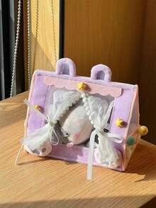 (Solo per letto di bambole) Mini tenda, decorazione per casa di bambole, accessorio fotografico in miniatura realistico, per bambole labubu, tenda da letto carina per bambole di animali, decorazione da tavolo per foto di miniature di tende da campeggio da 10cm/17cm - Multicolore - Visualizzare 7