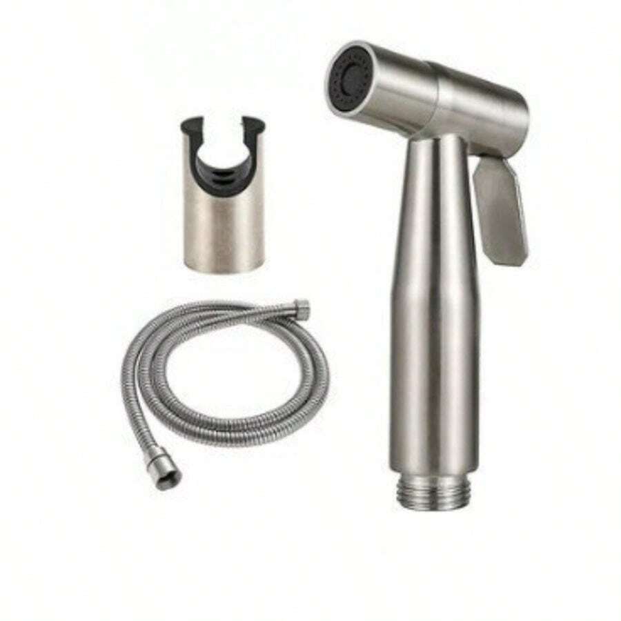 1pc 304 Stainless Steel Bidet Sprayer, Toilet Flushing Spray Nozzle