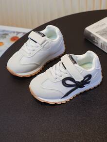 女童休闲运动鞋儿童透气软底防滑运动鞋，春季新品时尚品牌 - 黑色 - 查看 16