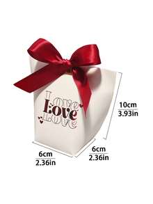 Cutie de bomboane romantice de Ziua Îndrăgostiților cu 6/12 buc, cutie cadou de ciocolată pentru petrecerea de Ziua Îndrăgostiților, ambalaj pentru favoruri - Multicolor - Vizualizare 2