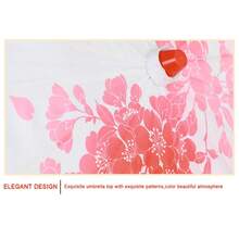 1PCS Art Umbrella Chinese Umbrella Classic Style Decorative Umbrella Oil Paper Painted Parasol Umbrella - Đỏ - Xem 7