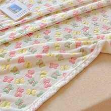 1条70x100厘米婴儿毯，可爱卡通图案，四季皆宜，柔软舒适，新生儿礼物，婴儿房必备 - 彩色 - 查看 9