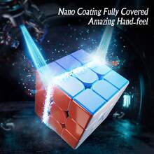WRM V9 3D Magnetic Levitation Magic Cube, A High-Tolerance, High-Fault-Tolerance, Competition-Grade, Stress-Relieving Puzzle Toy, A Christmas, Halloween, Or Birthday Gift. - 彩色 - 查看 3