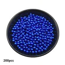 4/6/8/10mm Cuentas redondas de acrílico azul para hacer joyas, cadenas de teléfono móvil, pulseras, collares y accesorios de decoración DIY de moda - azul real - Ver 9