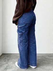 NVFelix 2026 New Women's High Waist Loose Wide Leg Jeans, Street Style - Medium Wash - View 3