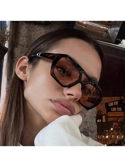 新款高端方形双面时尚眼镜，男女皆宜，复古个性化海洋镜片，时尚女式眼镜，适合日常佩戴