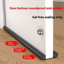 1个96厘米/37.79英寸门底缝隙挡风条，门底缝隙填充密封条，门底挡风条，门窗底部挡风条，可调节门底密封条，双层门挡，可裁剪缝隙填充，减少冷空气、光线和噪音，防风涂层，阻挡噪音、声音、昆虫、热空气和光线 - 易于安装的挡风条 - 彩色 - 查看 8