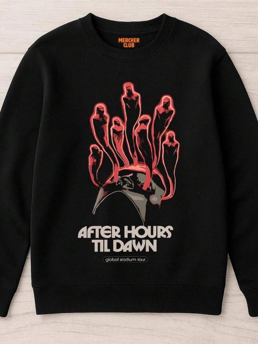 Sweatshirt  After Hours Til Dawn Stadium Tour Official Conc-2 (2) - màu đen - Xem 1