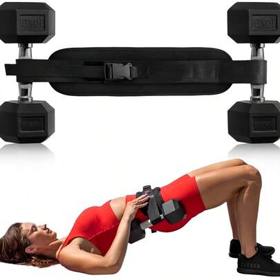 Dumbbell Training With Glute Bridge, Effective Glute Bridge And Waist Strengthening Exercise, Can Be Used With Kettlebell