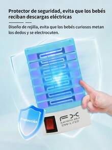 2 piezas Lampara Mata Mosquitos Repelente Eléctrico Elimina Mosquito Insectos Moscas, Lampara Para Matar Mosquitos E Insectos,Raqueta mata mosquitos con luz UV, lámpara portátil mata insectos para el hogar, exterior, coche, camping, viajes, hotel - Repelente de plagas. - Multicolor (2 piezas) - Ver 7
