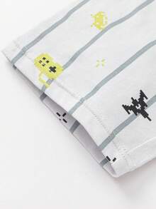 Balabala 2件套少女纯棉字母印花长袖上衣和裤子睡衣套装，2025春季款，男女童通用 - 灰色調 - 查看 6