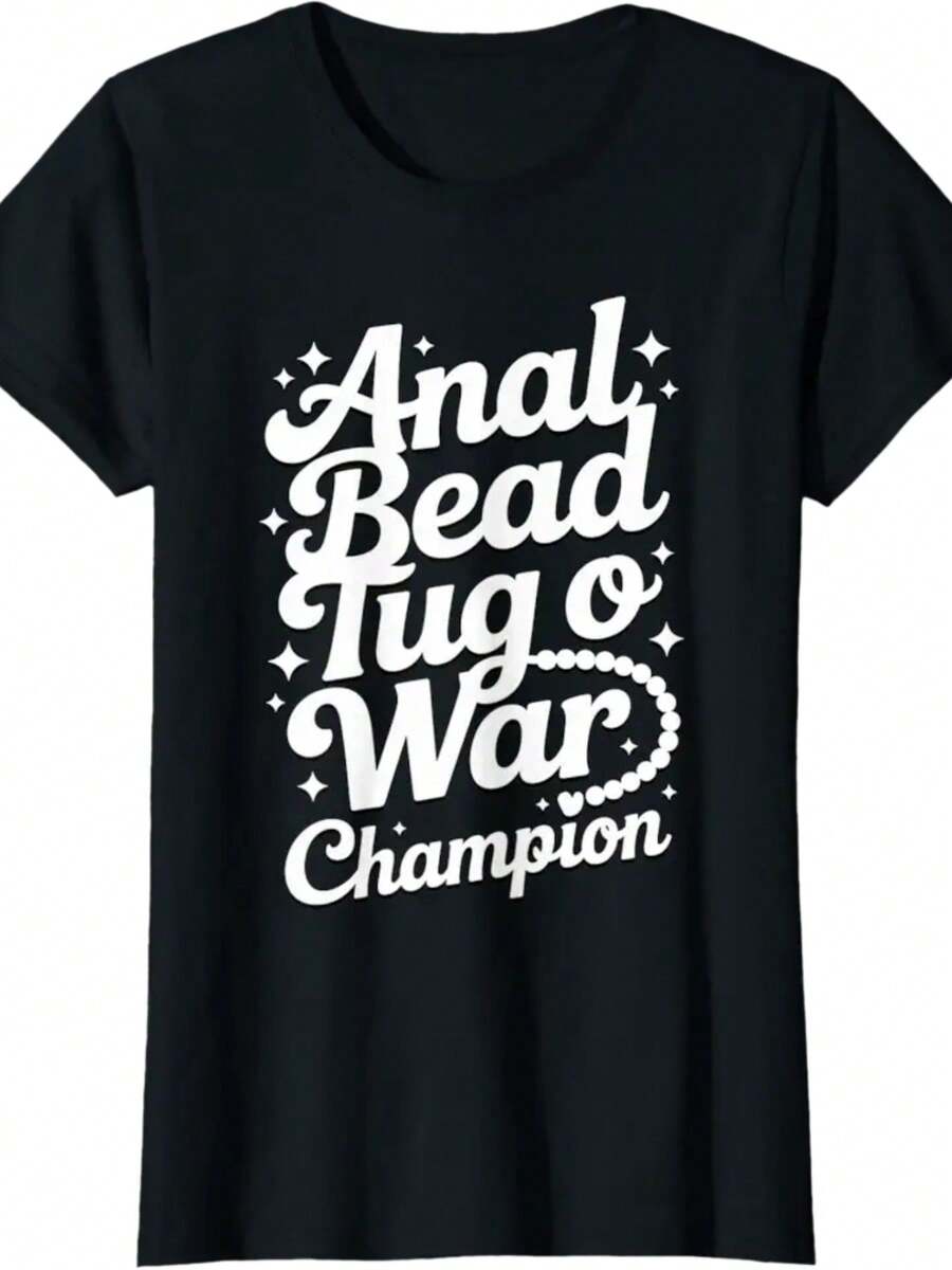 Embarrassing Shirt Naughty Funny Inappropriate Adult Humor T-Shirt - 黑色 - 查看 1
