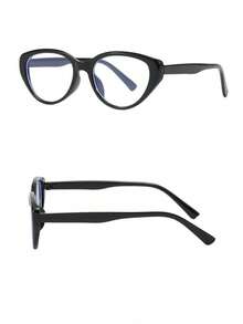 Nuova moda vintage sexy montatura per occhiali a forma di occhio di gatto, occhiali da vista con lenti piatte in nero, stile vintage leggero, accessori per occhiali da donna per la luce blu - Multicolore - Visualizzare 5