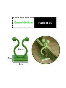 10/20/30 chiếc Kẹp cố định cây xanh không để lại dấu vết - Móc treo tường vô hình cho cây leo, Vòng khóa giữ dây leo, Kẹp cây cảnh không gây hư hại cho cây leo, cây trồng trong chậu, hàng rào & trang trí trong nhà/ngoài trời, Thiết kế chống chịu thời tiết & độ bám chắc chắn - Nhiều màu - Xem 10