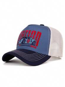 2026新款时尚透气网眼帽，汽车标志刺绣独特创意卡车帽，街头嘻哈风格户外日常通勤装饰帽，男女通用休闲运动遮阳帽，滑板帽 - STATION跑車 - 查看 6