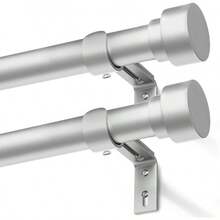 Curtain Window Rods - Silver - View 1