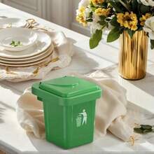 1pc Stainless Steel Wall Mounted Ashtray With Lid,Hanging Garbage Bin, Trash Can Shape - Anti-Flying Ash, Creative Home And Bathroom Decoration, Suitable For Living Room, Bedroom, Holiday Gift,Waste Bin For Home, Office, Toilet, Kitchen