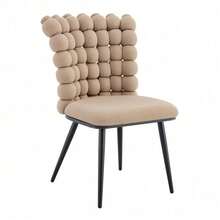 Dining Chairs - Light Camel + Metal + Velvet + Set Of 2 - View 11