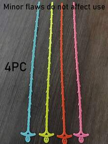 4pcs/1pc Multi-Function Drain Clogging Tool Hook Hair Catcher Sink And Pipe Cleaner For Basin, Toilet, Bathroom And Kitchen,Manual Drain Clog Remover, Designed As A Barbed Wire Snake, For Clearing Hair And Debris, No Electricity Needed, Suitable For Bathroom, Toilet, Sink, Bathtub, Drain Pipe - Multicolor - View 11