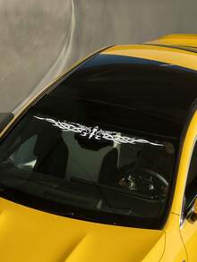 38英寸/98厘米浅灰色天使翅膀汽车挡风玻璃贴纸，适用于轿车和SUV，个性化天使翅膀贴花，精美乙烯基遮阳板装饰，防水汽车贴纸，用于外观定制，独特的汽车配件