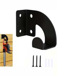 1个重型1-2英寸链锯挂钩，壁挂式锯具收纳架，适用于车库和花园工具整理，可用于车间、杂物间和户外棚屋；坚固耐用、节省空间、易于安装的挂钩，适用于链锯、电锯、高枝锯、大锤、木工工具等，使工具整齐有序、方便取用，是家庭、工作室和庭院使用的理想之选。 - 彩色 - 查看 2