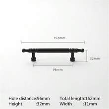 1 pezzo Maniglia in lega di alluminio stile europeo per anta di armadio, colore nero, oro, nichel, per maniglie e pomelli di mobili da cucina, cassetti, ante di mobili - Multicolore - Visualizzare 17