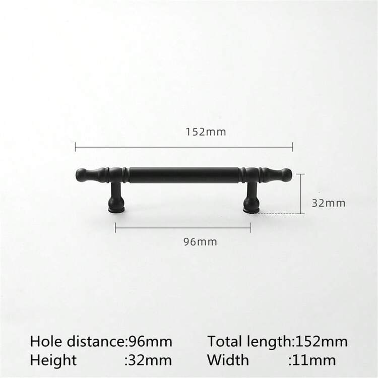 1 件装欧式衣柜门铝合金把手，黑金镍色可选，厨房橱柜把手和旋钮，抽屉把手，家具门拉手，家具五金件 - 彩色 - 查看 16