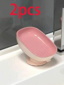 肥皂盒，家用肥皂碟，壁挂式无排水，不积水，吸盘式浴室收纳架，简约创意新款浴室配件浴室工具