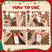 5pcs Magic Reindeer Food Set - Christmas Eve Tradition, Includes 5 Magical Reindeer Food Cards, 1.35 Oz Plastic Tubes, Red Ribbon & Holly Berry Design - Holiday Party Favor, Christmas Decor (No Food Included), Seasonal Celebration, Festive Packaging, Great Gift