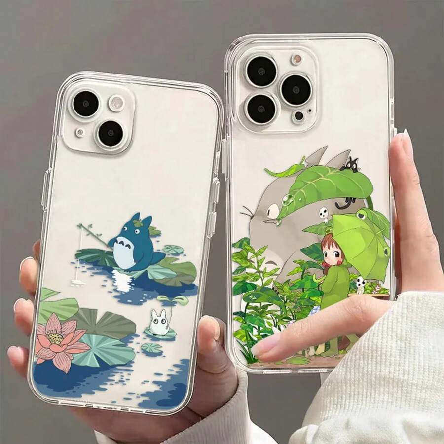 Cute Cartoon Phone S25 S24 S23 S22 S21 S20 FE Note20 Note10 Plus Ultra Lite 5G Soft TPU--Totoros Cover.Accessories. - T-TM241014J3 - 查看 1