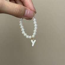 【仅项链】创意新款10厘米娃娃第四代迷你Labobo陶瓷娃娃吊坠，可爱珍珠字母项链，适用于Labobo娃娃 - 彩色 - 查看 13