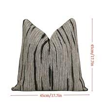 1pc Luxury Cushion Cover With Unique Black & Gold Design For Living Room Sofa Decoration