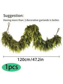 1 szt./3 szt. (3 różne rozmiary do wyboru) Sztuczne winorośle sosnowe do dekoracji świątecznych, dekoracja pokoju na Boże Narodzenie, sztuczne winorośle sosnowe, możliwość wykonania wianka świątecznego, wiszący sztuczny wieniec sosnowy z ochroną UV, świąteczna dekoracja domu, zimowa zielona girlanda, bieżnik na kominek, ozdoba stołu na święta - Wielokolorowe - Zobacz 13