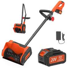 Cordless Snow Shovel, 13" Electric Snow Blower 20V, With 4 Ah Battery And Charger, 300lb/Min Snow Removal, 19FT Throw Distance, Lightweight 12lb For Driveway/Steps/Patio/Sidewalk - 橘色 - 查看 8