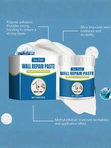 Wall Repair Paste - Covers Stains, Cleans Walls, Fixes Peeling Paint, Prevents Moisture, Cracks Repair - one-size - View 5