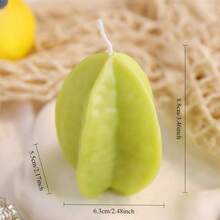 1 pieza Velas de aromaterapia con forma de fruta simulada - Velas de aromaterapia hechas a mano con forma de tomate, fruta estrella, naranja, fresa para decoración del hogar - Multicolor - Ver 16