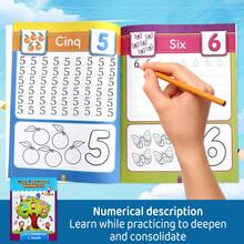 16 Pages Handwritten French Vocabulary Learning Materials, Early Learning Aids To Improve Writing Skills And Cognitive Abilities. Learning Gift - Multicolor - View 5