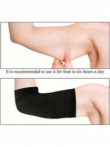 2 Pairs Of High Elasticity Breathable Wrist Guards, Enlarged Size 28cm * 6.5cm Pressure Yoga Arm Sleeves, 1 Pair Of Black Or 1 Pair Of Skin Tone Optional, Lightweight Restraint Arm Sleeves, Elbow Sleeves, Pressure Ice Sleeves, Fitness Sweat Absorbing, Anti Sprain Wrist Guards Summer - Multicolor - View 2