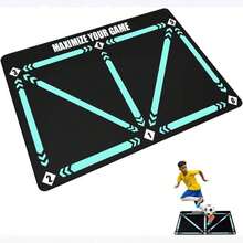 Tapete de Entrenamiento con Pisadas de Ftbol - Ferroso - Ver 1