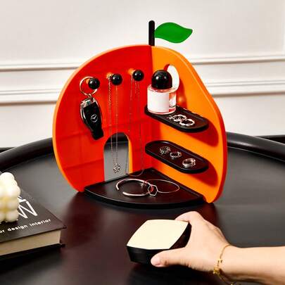 1pc Necklace Storage Rack, Bracelet And Earring Hooks, Wall-Mounted Jewelry Display Rack,Suitable For Desktop Corners