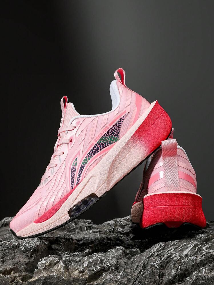 男士户外跑步鞋 - 轻便减震运动休闲鞋，适合所有季节，健身、慢跑皆宜，系带设计，舒适鞋面，稳定鞋跟提供流畅的跑步缓冲，轻便外底具有耐用的抓地力，适合青少年和成人，简约风格，支撑性鞋垫，穿着舒适，是积极生活方式的必备之选。 - 粉色 - 查看 8