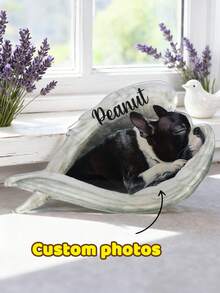 Customized Cat-Shaped Acrylic Memorial Plaque - Upload Photo - Memorial Gift For Cat Lovers - Good Night, My Friend, We'll Meet Again - Grey - View 9