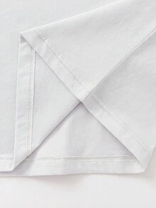 Balabala 2件套少女纯棉字母印花长袖上衣和裤子睡衣套装，2025春季款，男女童通用 - 灰色調 - 查看 4