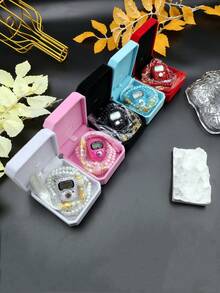 1条99颗斋月祈祷念珠项链，带水钻手动计数器，高档礼盒包装，5种颜色可选（适用于日常祈祷、斋月祈祷、活动计数） - 多色1 - 查看 6