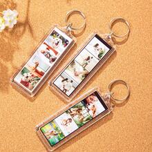 1/3/5pcs Personalized Photo Keychains, Custom Photo Keychains, Key Rings With Photos, Long Photo Keychains, Personalized Gifts, Customized Gifts, Couple Gifts, Gifts For Best Friends, Gifts For Women, Christmas Gifts, Perfect For Mother's Day, Father's Day, Anniversaries, Valentine's Day, Birthdays, Weddings, Gifts For Best Friends - Multicolor - View 8