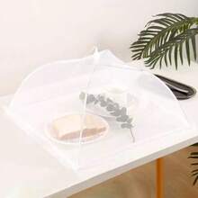 3/2/1 Pcs White Lace Food Cover, Foldable Dust-Proof Fly-Proof Umbrella Food Mesh Cover, Reusable For Dining Table, Kitchen, Picnic, BBQ, Party - White - View 2